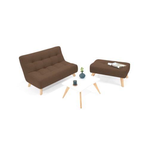 Set de Sala Navara con Puff y Mesa Nova