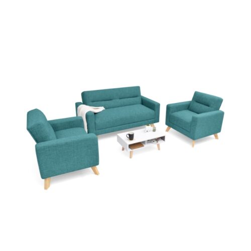 Set de Sala Barza con 2 Poltronas y Mesa