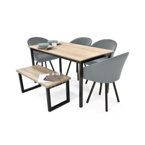 Set de Comedor Orion 6P con Sillas Tokyo y Butaco