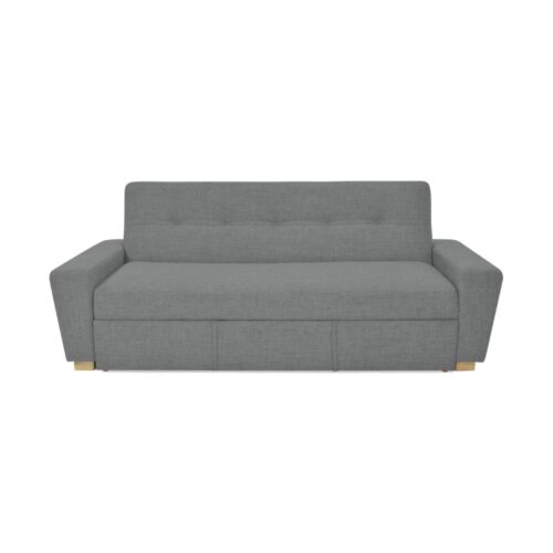 Sofa Cama Hamburgo 210x88x87 Reclinable 3 Puestos Gris + Entrega Rapida