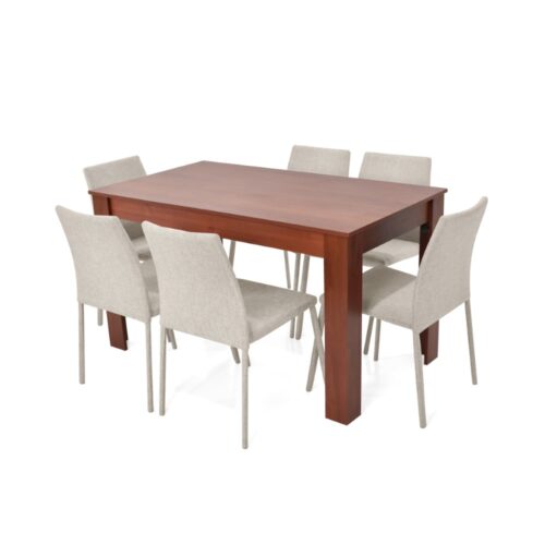 Set de Comedor Voru 6P con Sillas Lugo