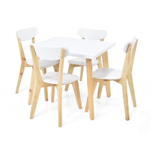 Set de Comedor Tiza con 4 Sillas Sidney