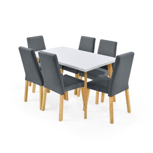 Set de Comedor Lugo Matiz 6P con Sillas Galicia