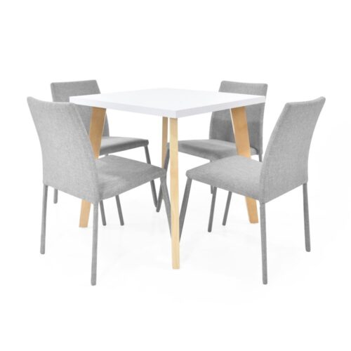 Set de Comedor Lyon 4 Puestos con Sillas Lugo