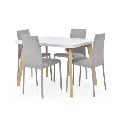 Set de Comedor Lugo Matiz 4 Puestos con Sillas Lyon