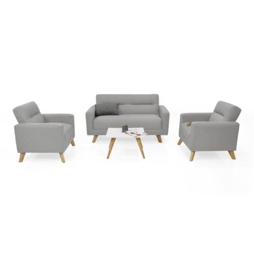 Set de Sala Barza con 2 Poltronas y Mesa Nova