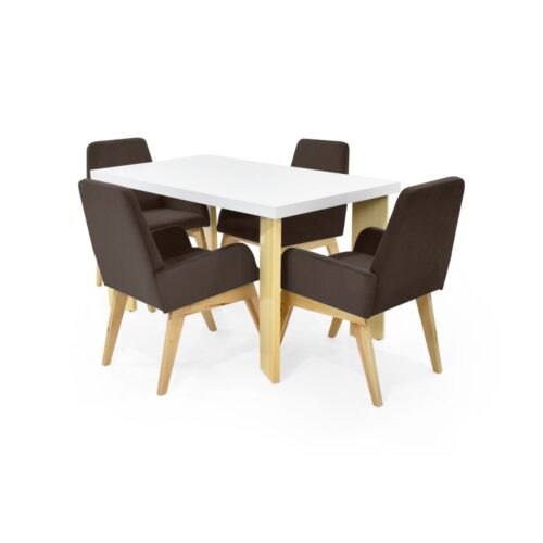 Set de Comedor Sevilla 4P con Sillas Islandia