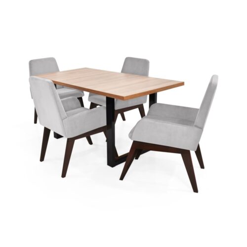 Set de Comedor Marsella 4 Puestos con Sillas Islandia