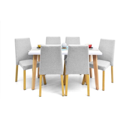 Set de Comedor Lugo Matiz 6P con Sillas Viena
