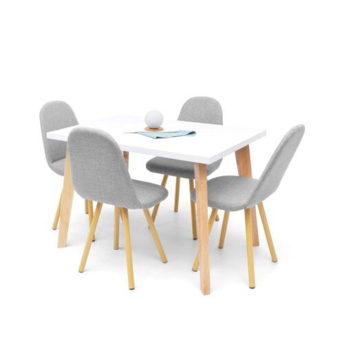 Set de Comedor Lugo Matiz 4 Puestos con Sillas Matiz