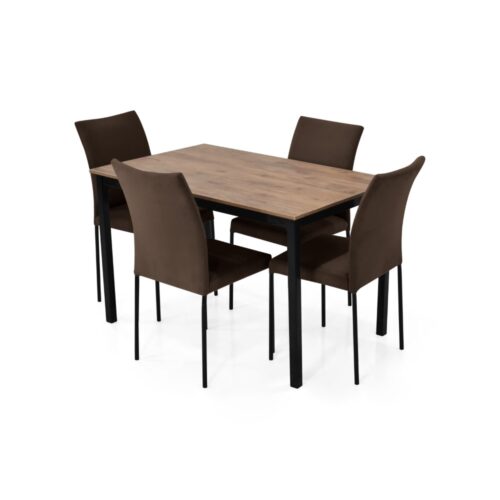 Set de Comedor Orion 4P con Sillas Ibiza