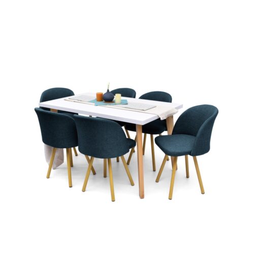 Set de Comedor Lugo Matiz 6P con Sillas Sevilla