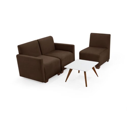 Set de Sala Girona 3 Módulos con Poltrona y Mesa Nova