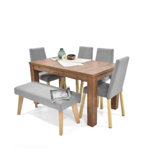 Set de Comedor Merida 6P con Sillas y Butaco Viena