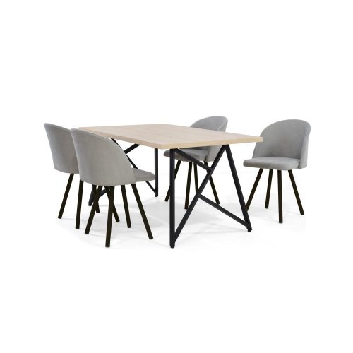 Set de Comedor Malaga 4 Puestos con Sillas Sevilla