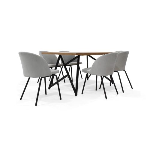 Set de Comedor Malaga 6P con Sillas Osaka