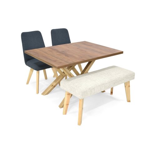 Set de Comedor Astoria 4 Puestos con Sillas Evora Y Butaco