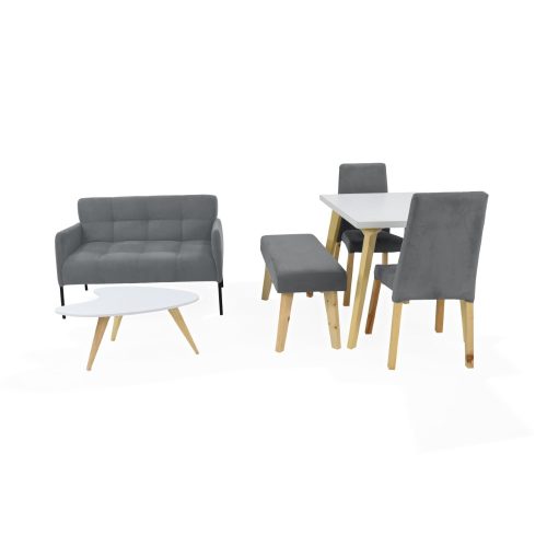 Combo Sala Olivia Y Set De Comedor Lugo Matiz