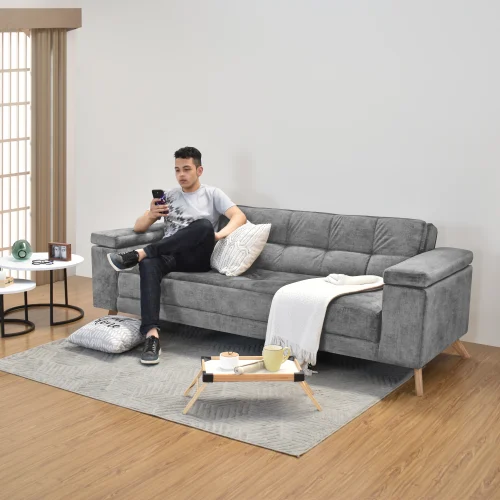 Sofa Cama Moretto 230x82x86 cm Reclinable 3 Posiciones