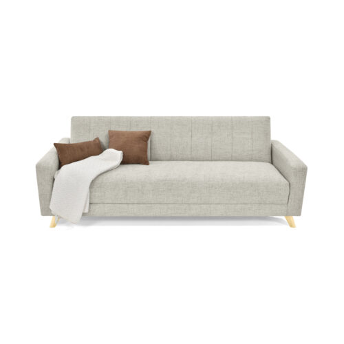 Sofa Cama Dominic 206x90x80 cm Reclinable 3 Posiciones Taupe - Entrega Rapida