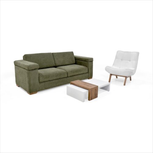 Set con Sofa Montenegro y Poltrona Samoa + Mesa Montreal.