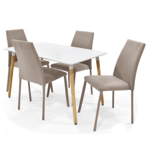 Set de Comedor Axxis con 4 Sillas Venecia