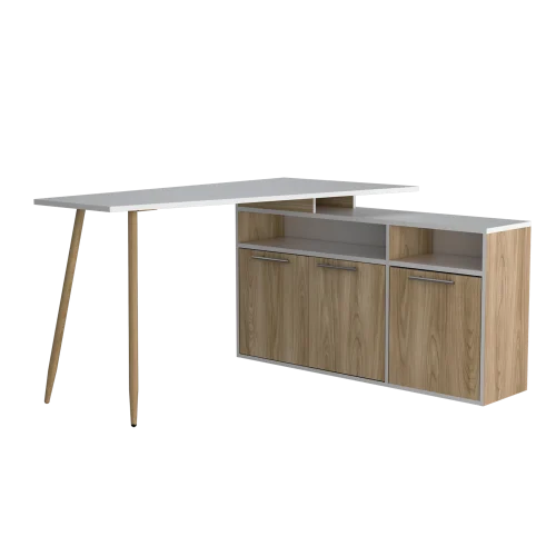 Escritorio en L Singapur 130x120x72 cm + Envio Gratis