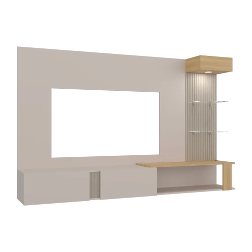 Panel Tv Isolde 208x34x132 cm + RTA Envio Gratis